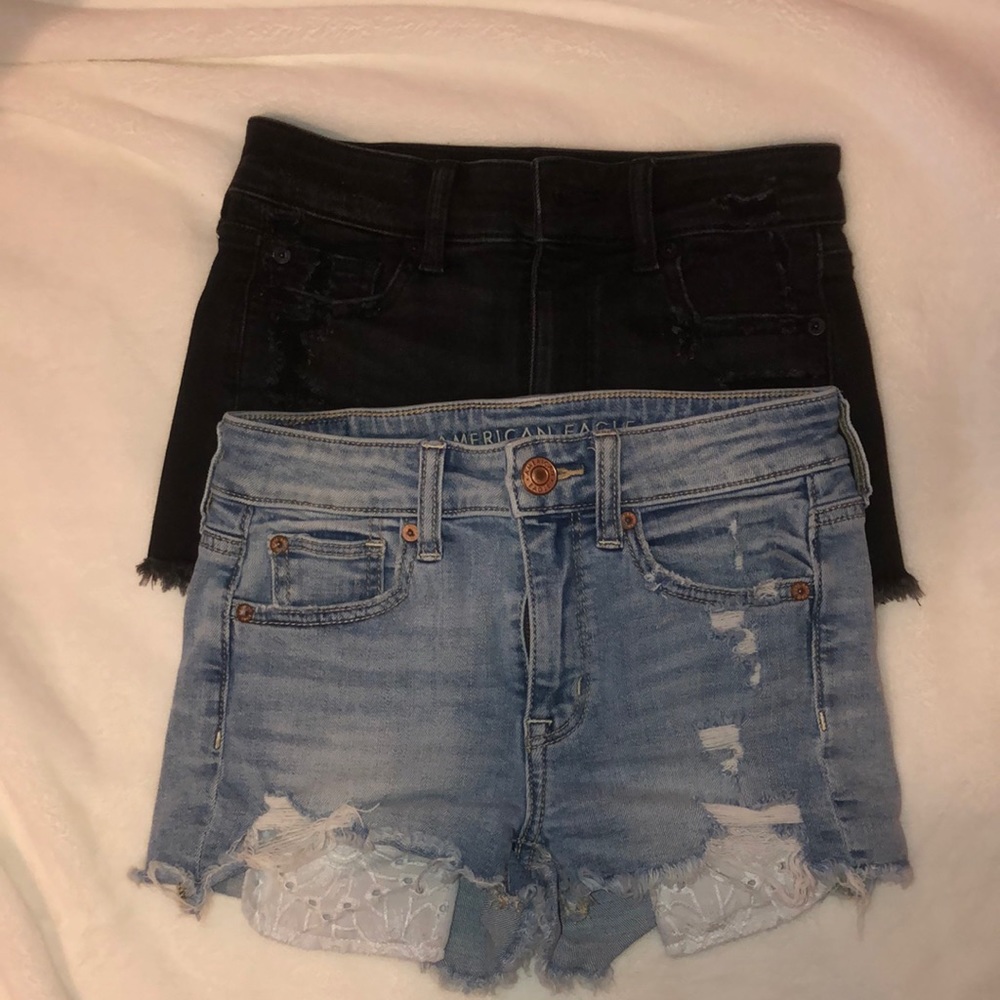 AE American Eagle short shorts denim 00